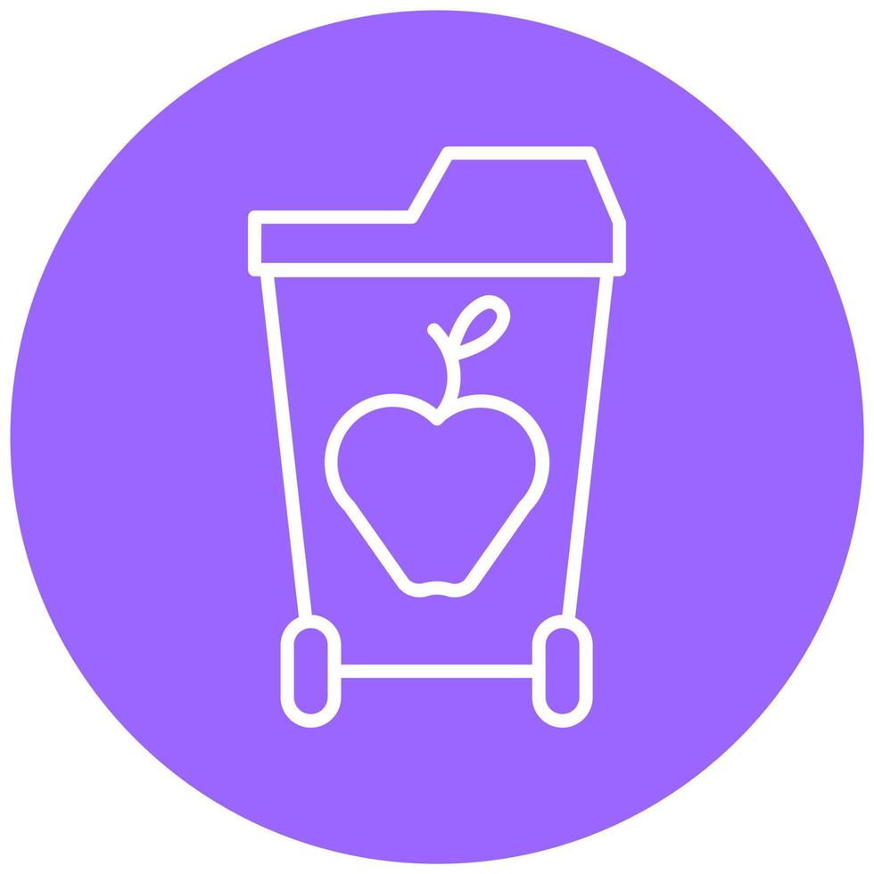 Food Waste Icon Style vector