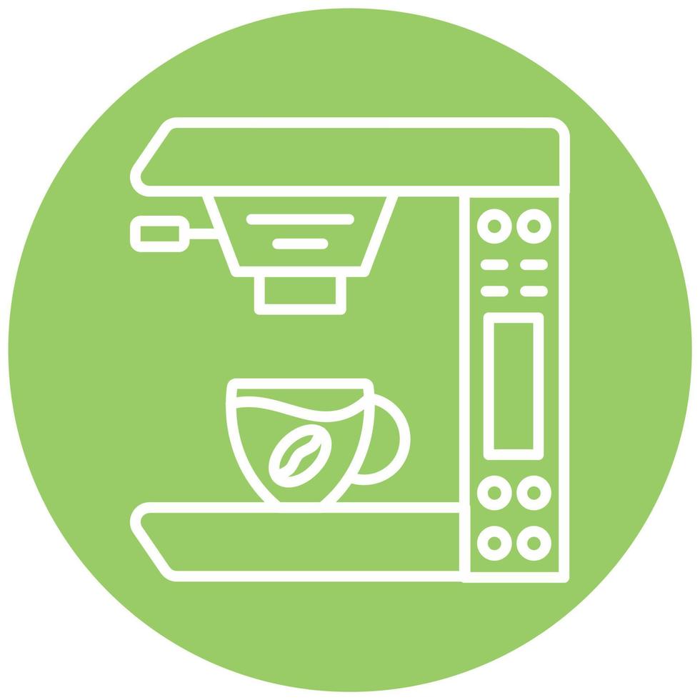 estilo de icono de máquina de café vector