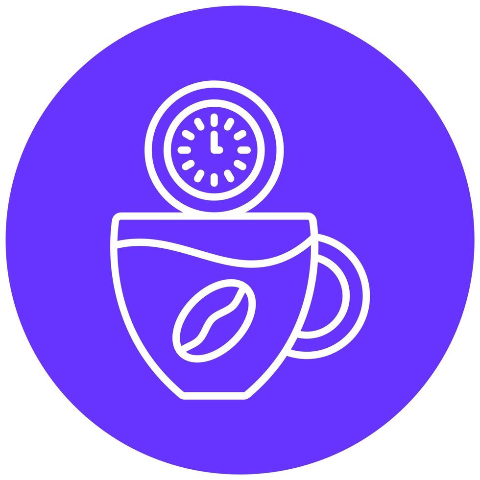 Coffee Time Icon Style vector