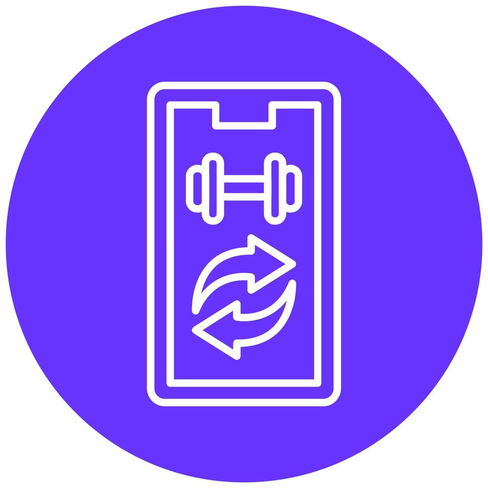 Data Synchronization Icon Style vector