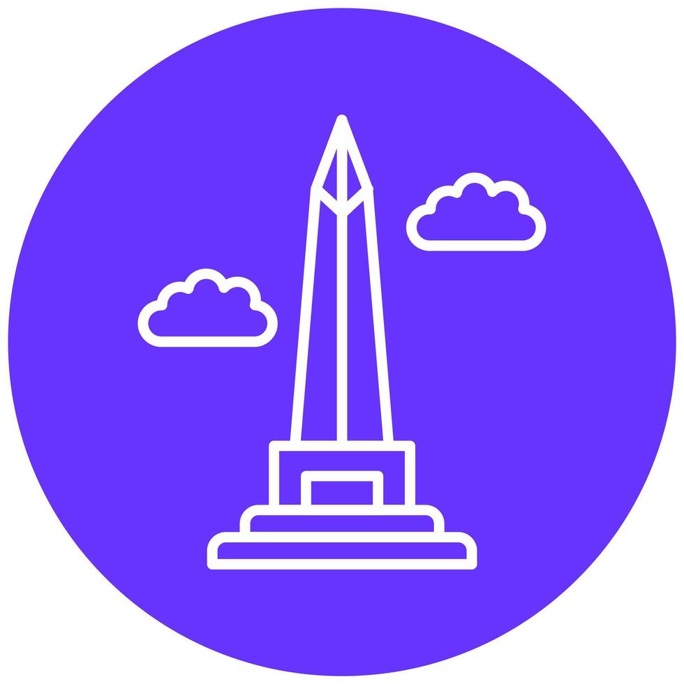 Obelisk Of Buenos Aires Icon Style vector