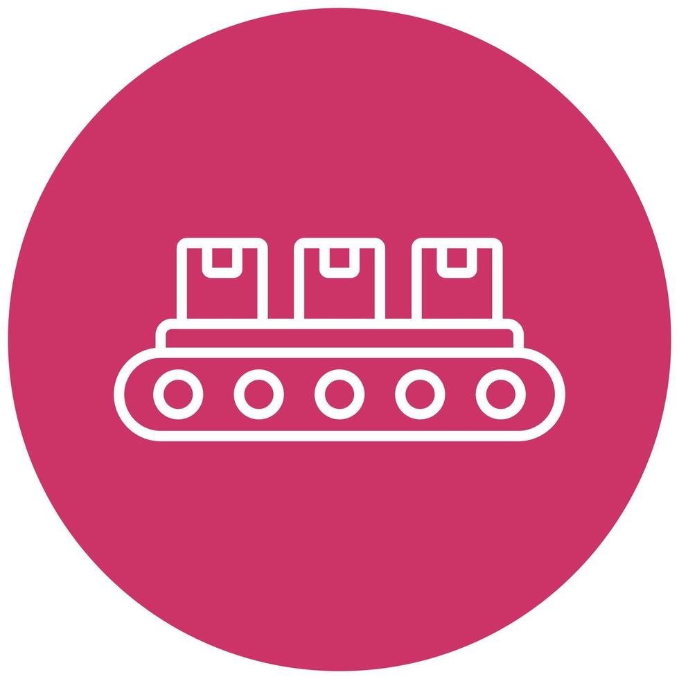 Conveyor Belt Icon Style vector