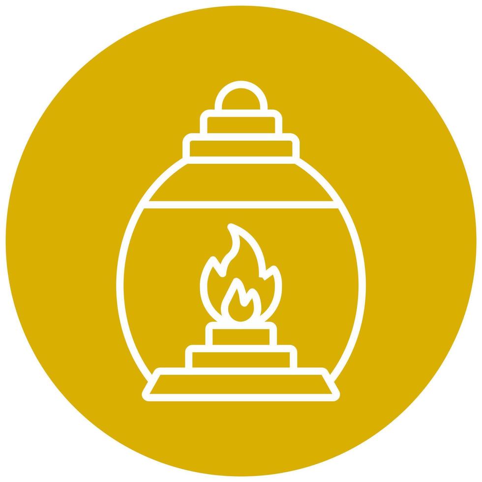 Gas Lamp Icon Style vector