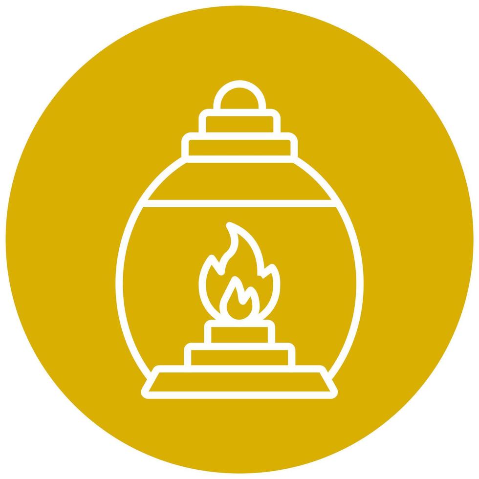 Gas Lamp Icon Style vector