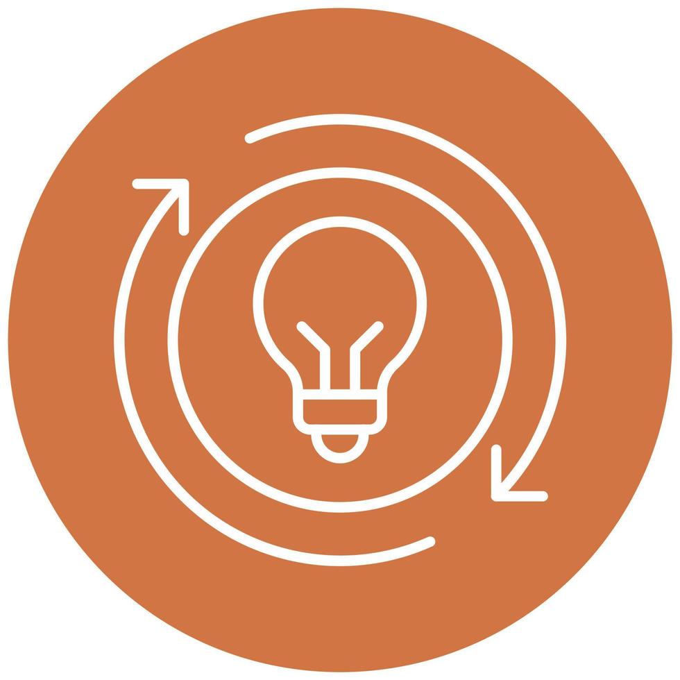 Light Usage Efficiency Icon Style vector