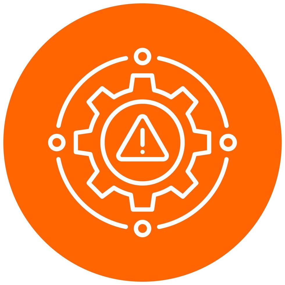 Machine Failure Icon Style vector