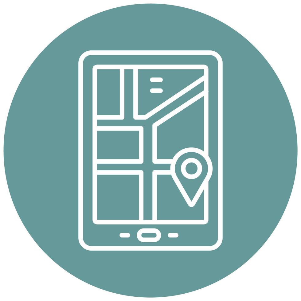 GPS Device Icon Style vector