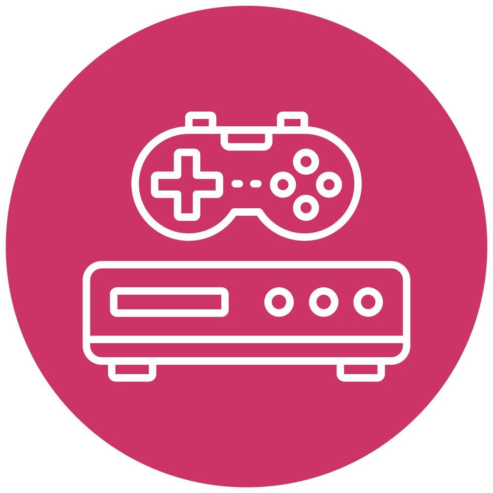 Game Console Icon Style vector