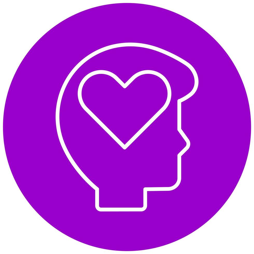 Emotional Intelligence Icon Style vector