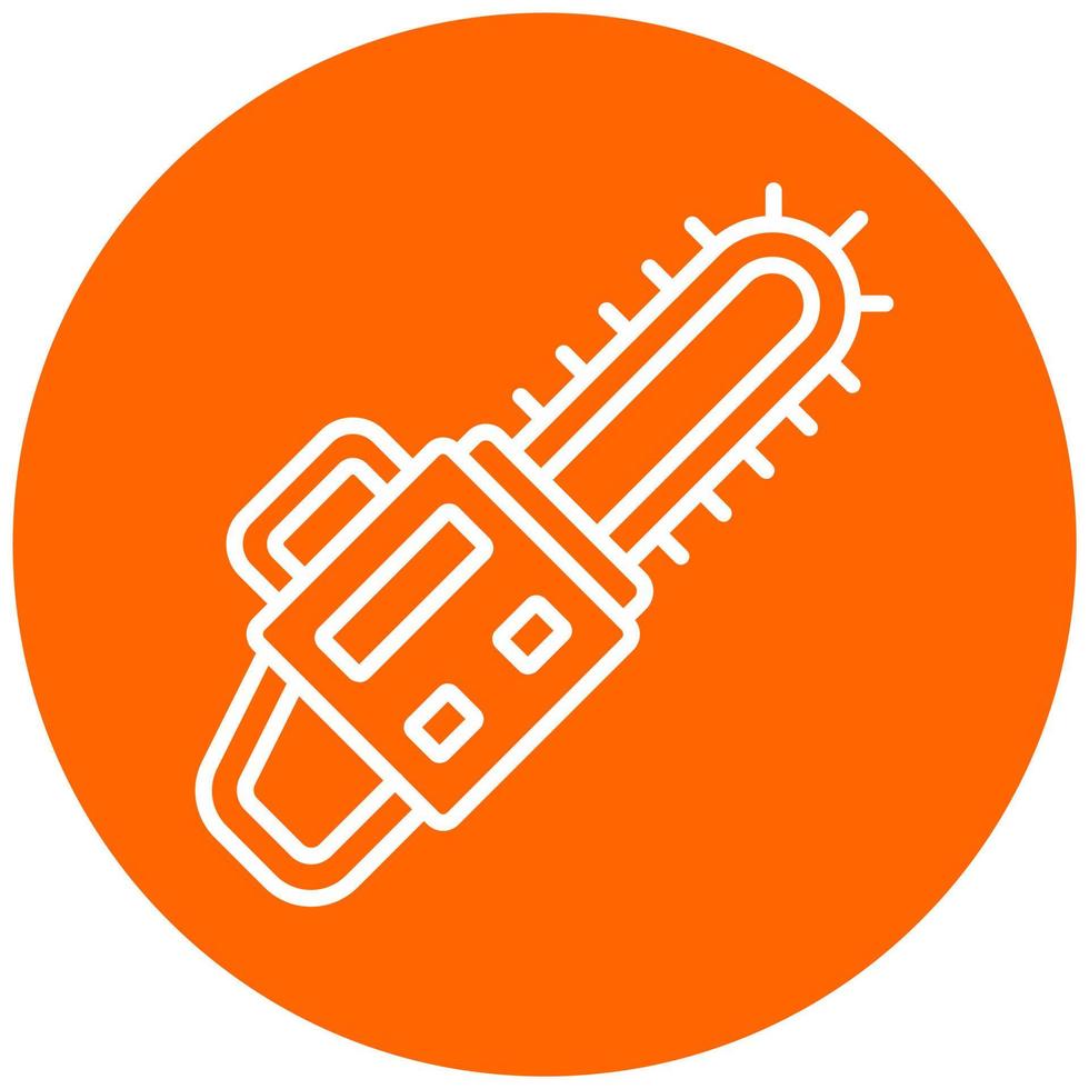 Chainsaw Icon Style vector
