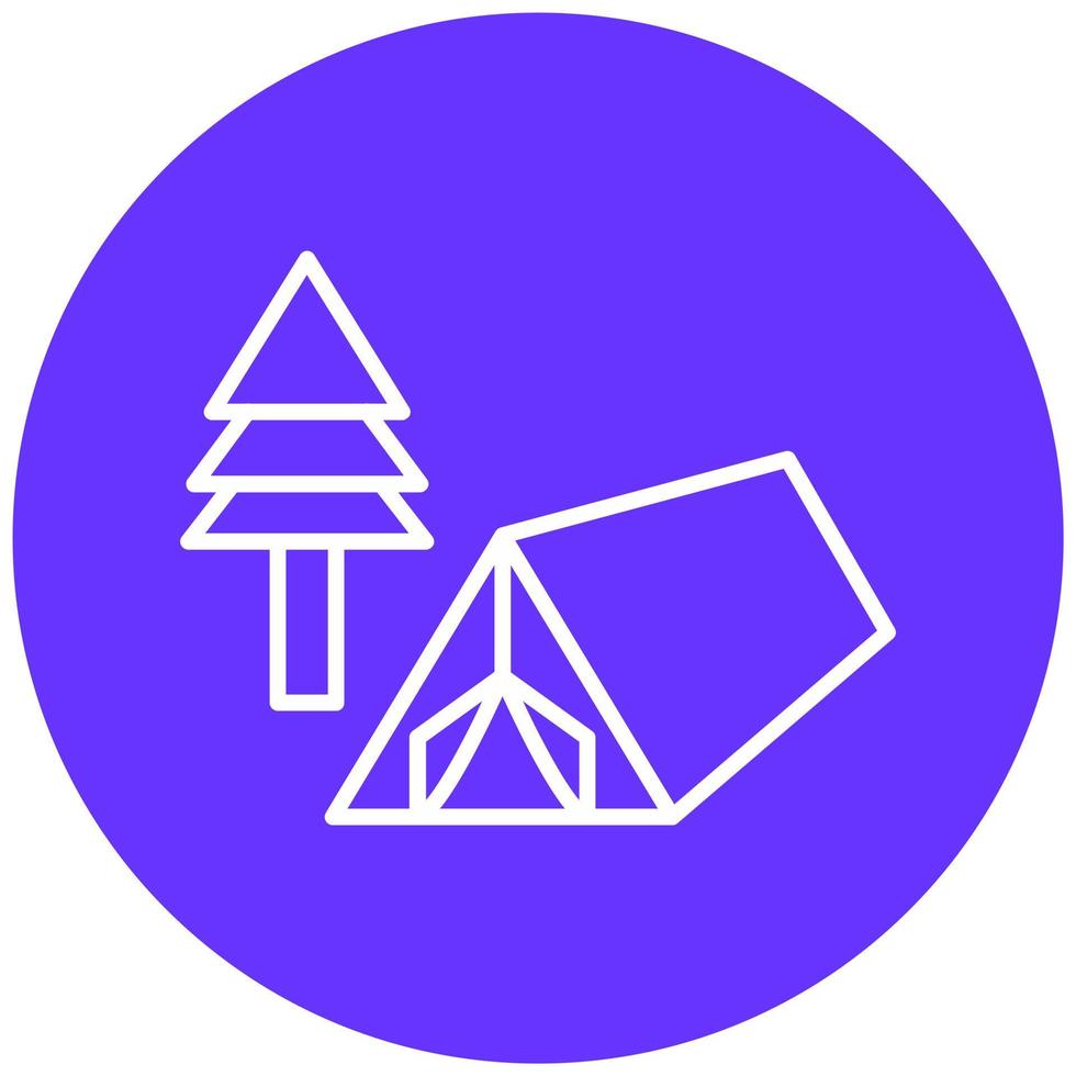 Campground Icon Style vector