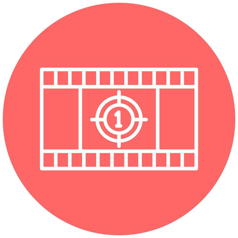 Cinema Countdown Icon Style vector