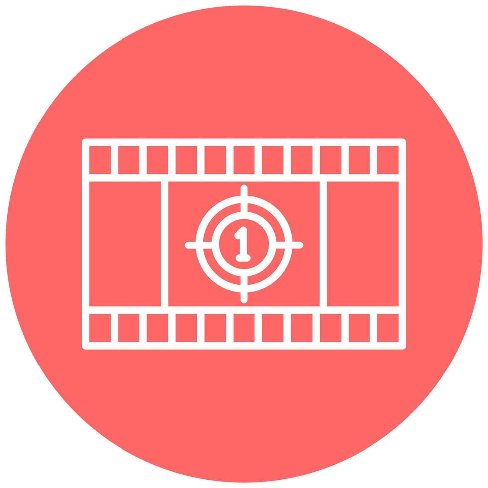 Cinema Countdown Icon Style vector