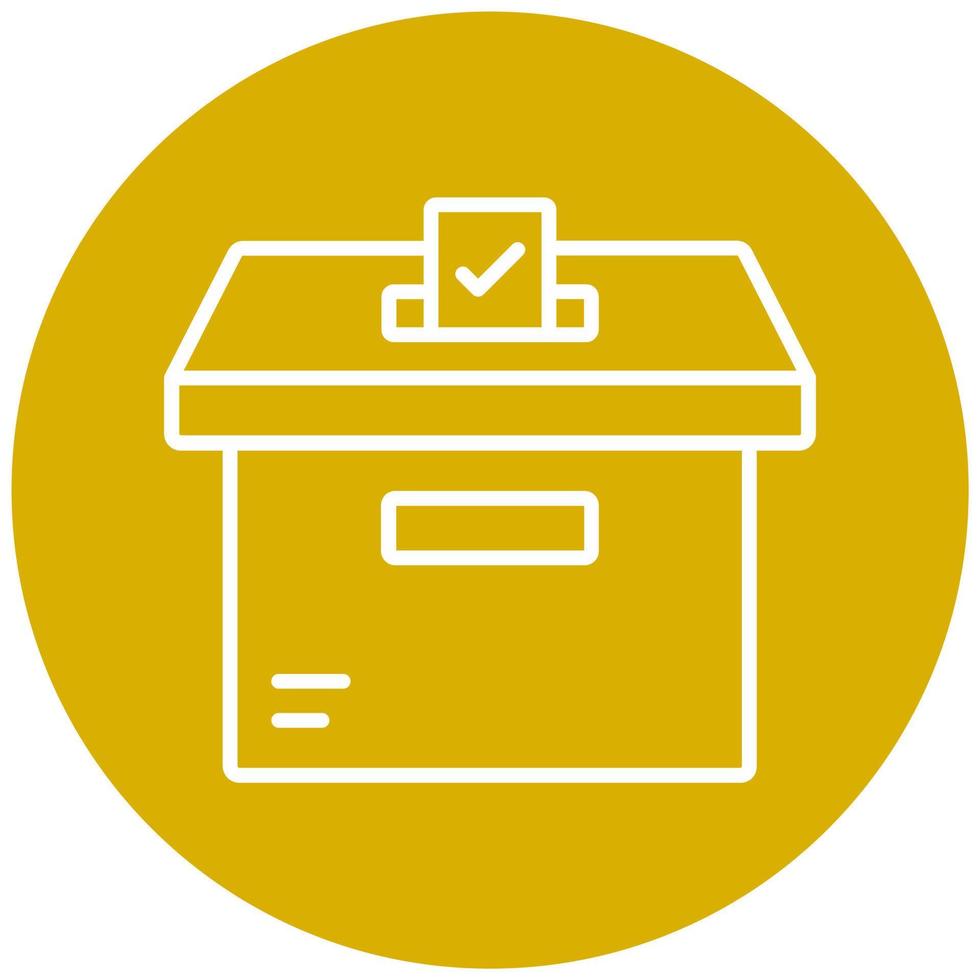 Ballot Box Icon Style vector