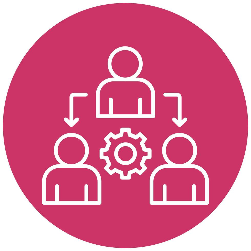 Delegate Icon Style vector