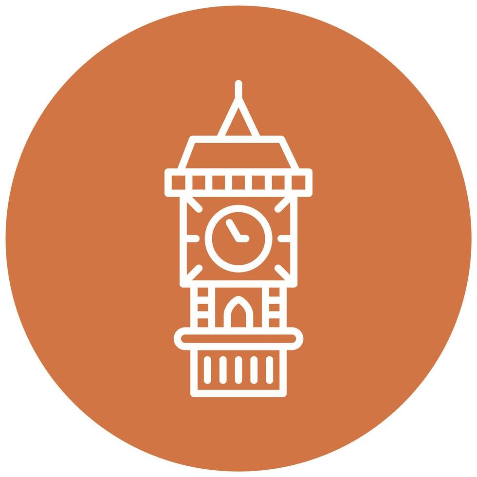 Big Ben Icon Style vector