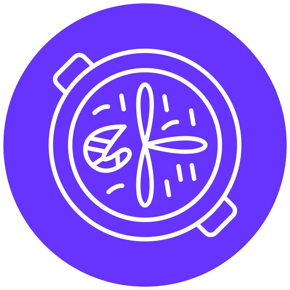 Paella Icon Style vector