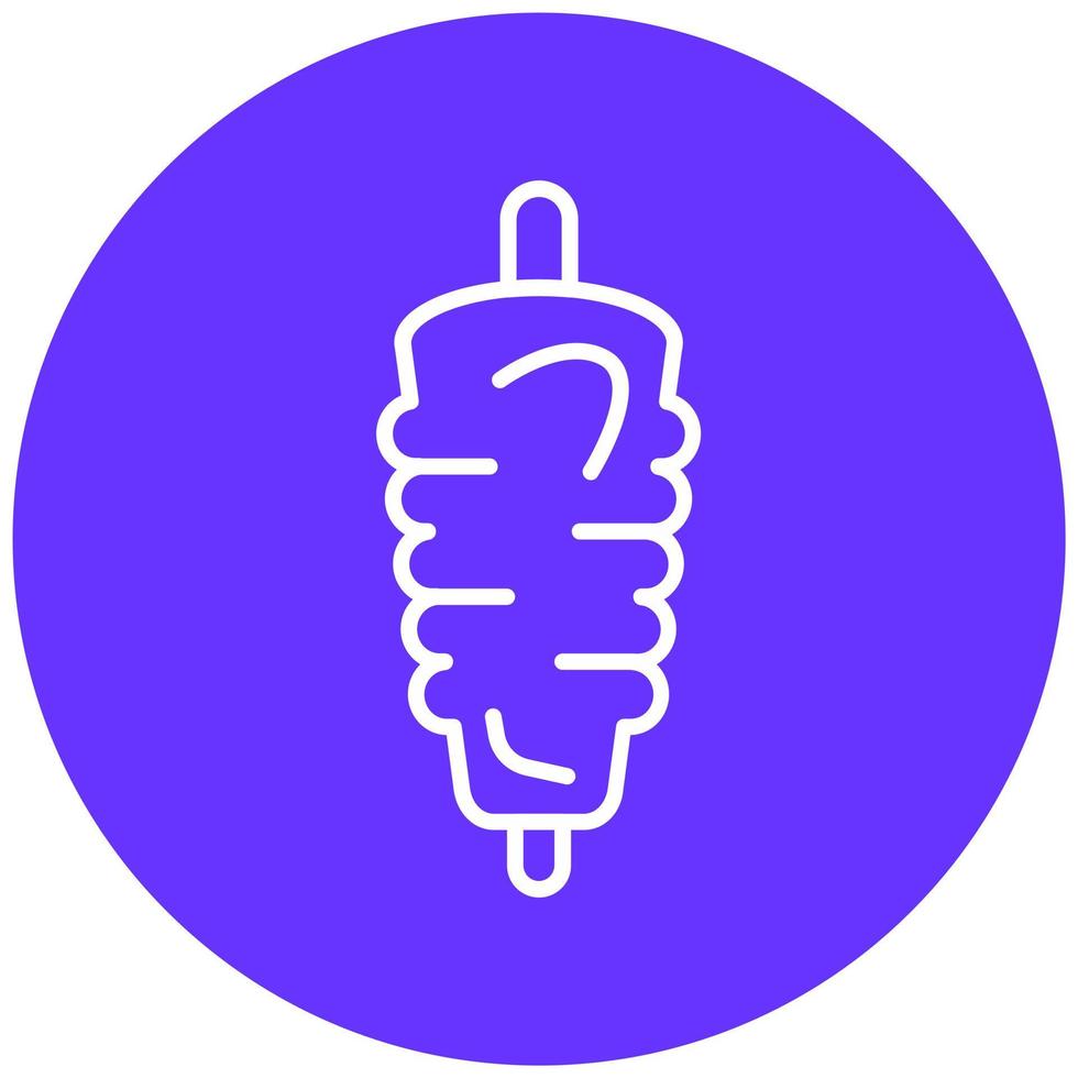 Kebab Icon Style vector