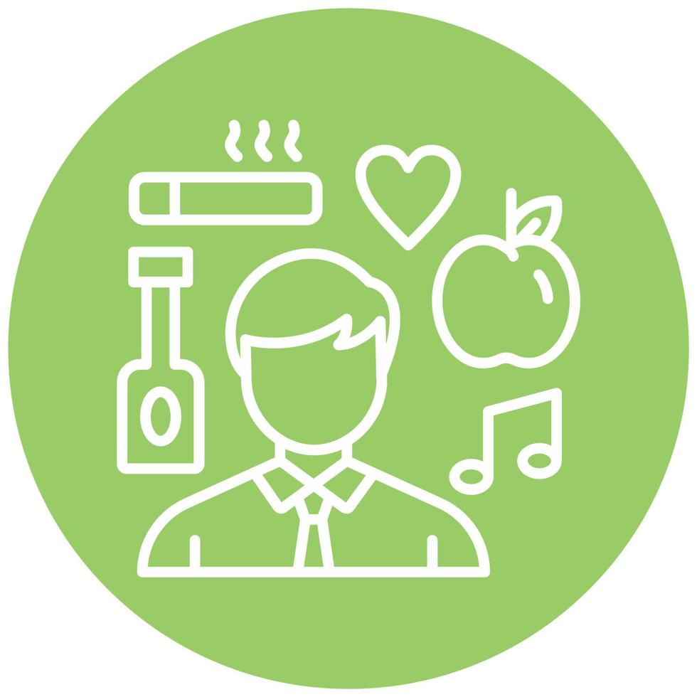 Habit Icon Style vector