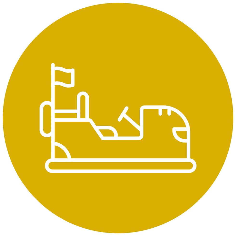 Bumper Cars Icon Style vector