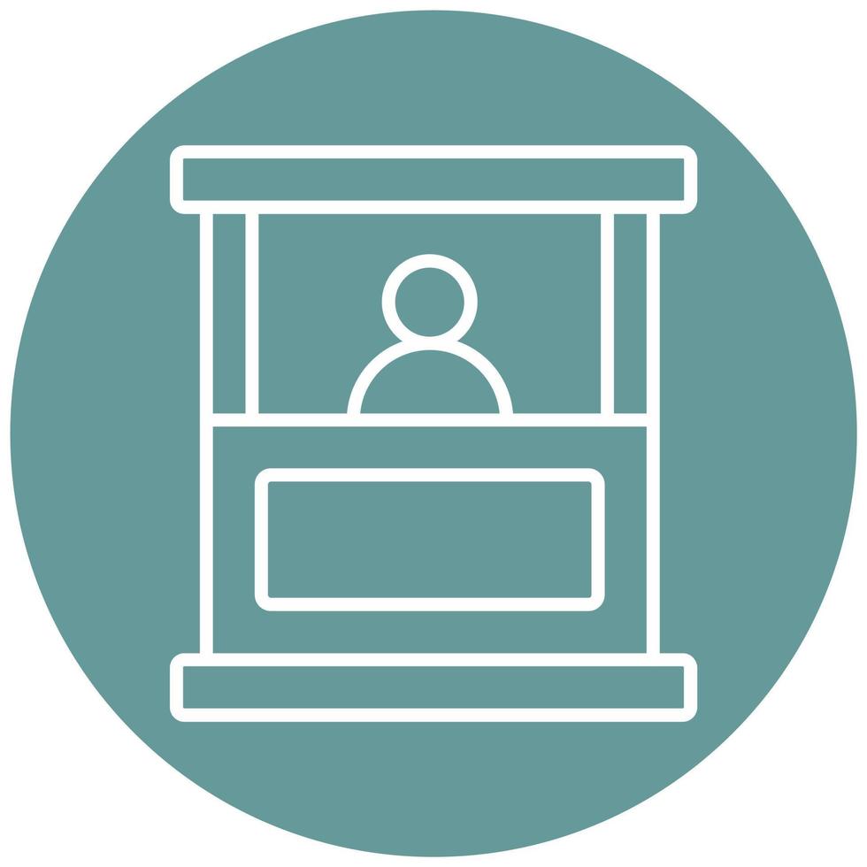 Booth Icon Style vector