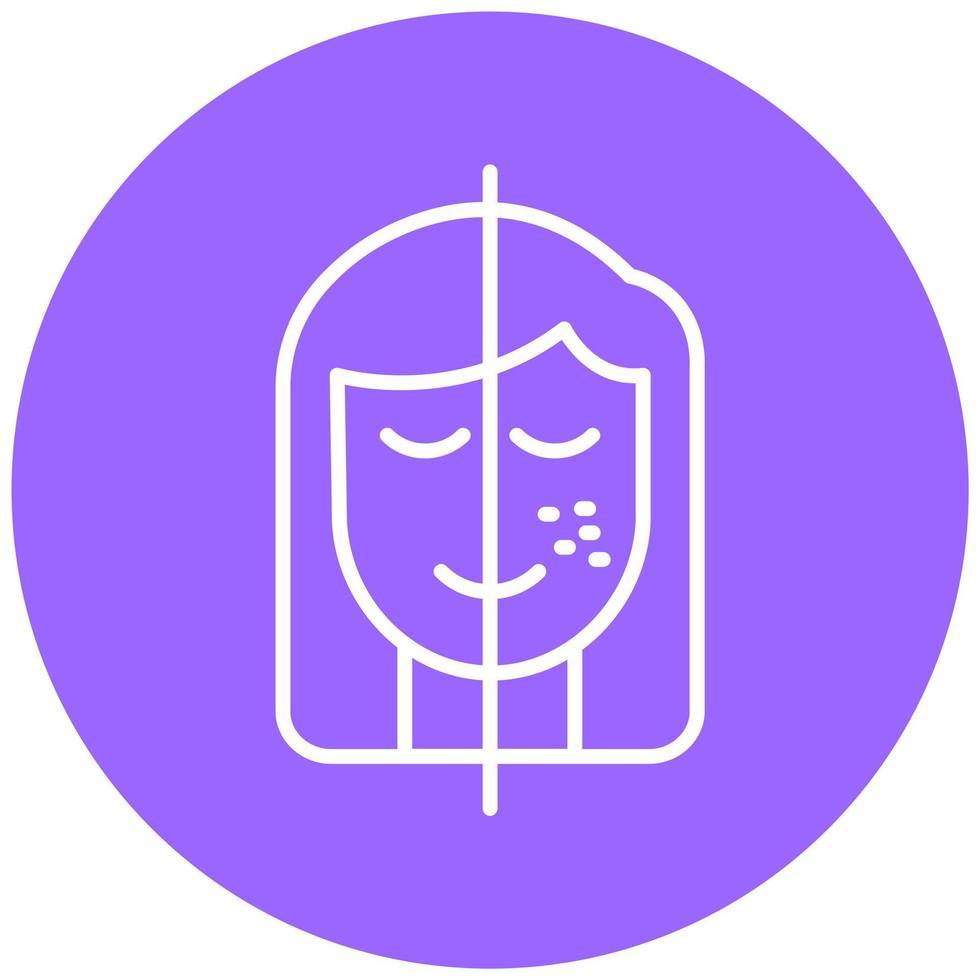 Hyperpigmentation Icon Style vector