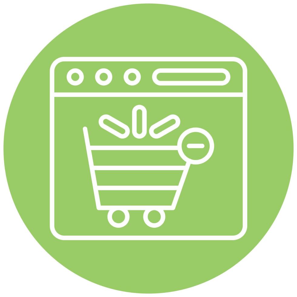 Empty Cart Icon Style 22042234 Vector Art at Vecteezy