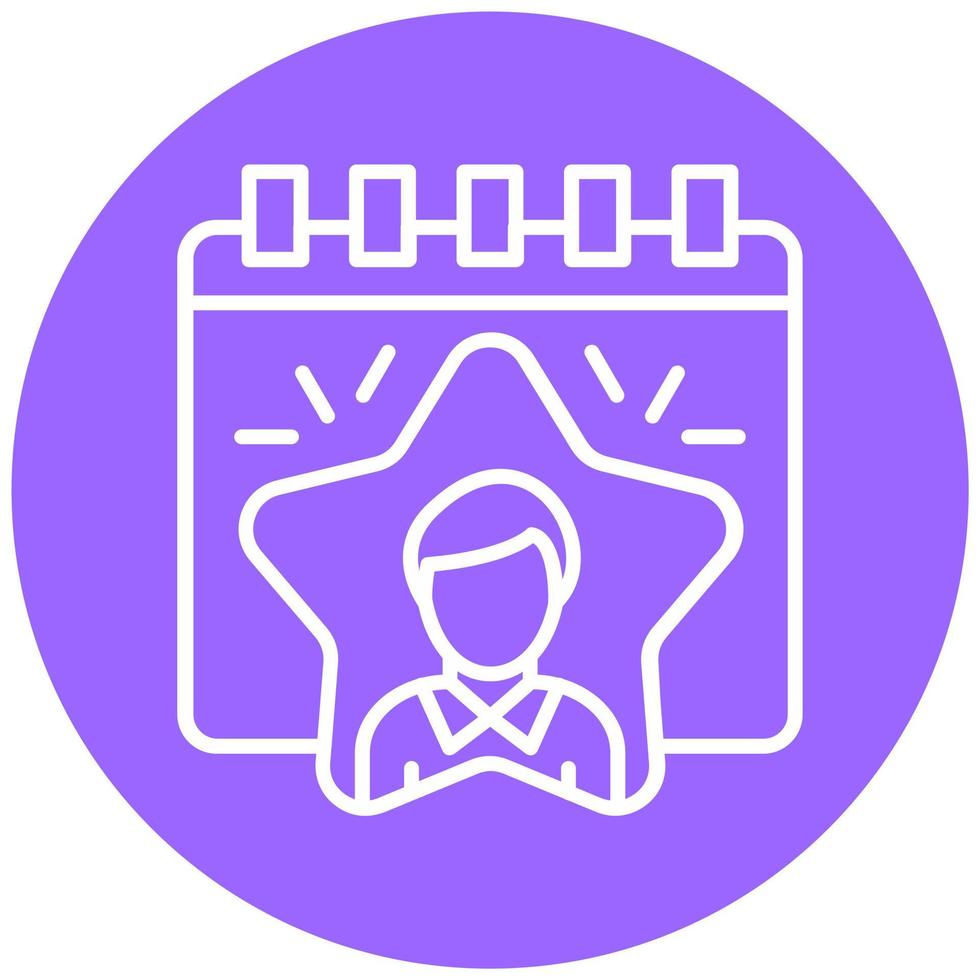 Employee of the Year Icon Style vector