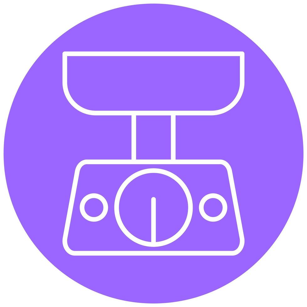Food Scale Icon Style vector