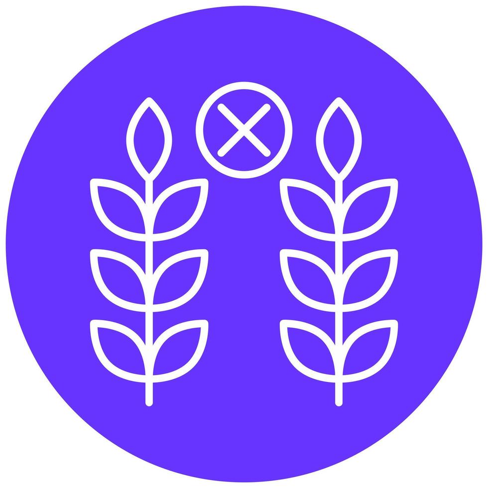 Gluten Free Food Icon Style vector