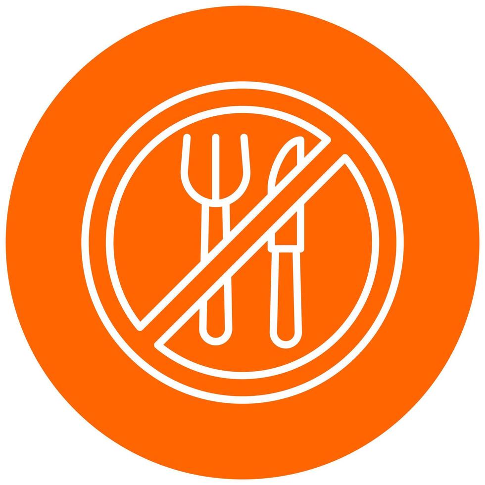 Fasting Icon Style vector