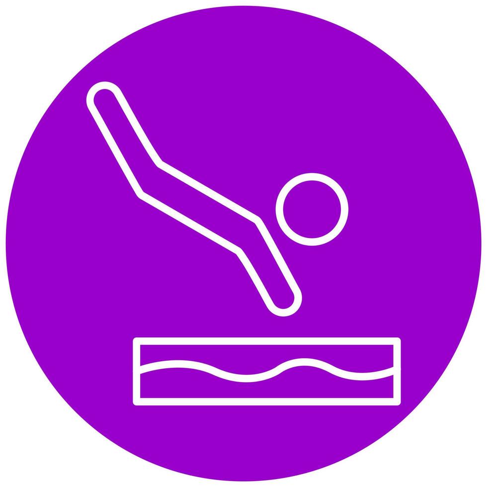 Diving Icon Style vector
