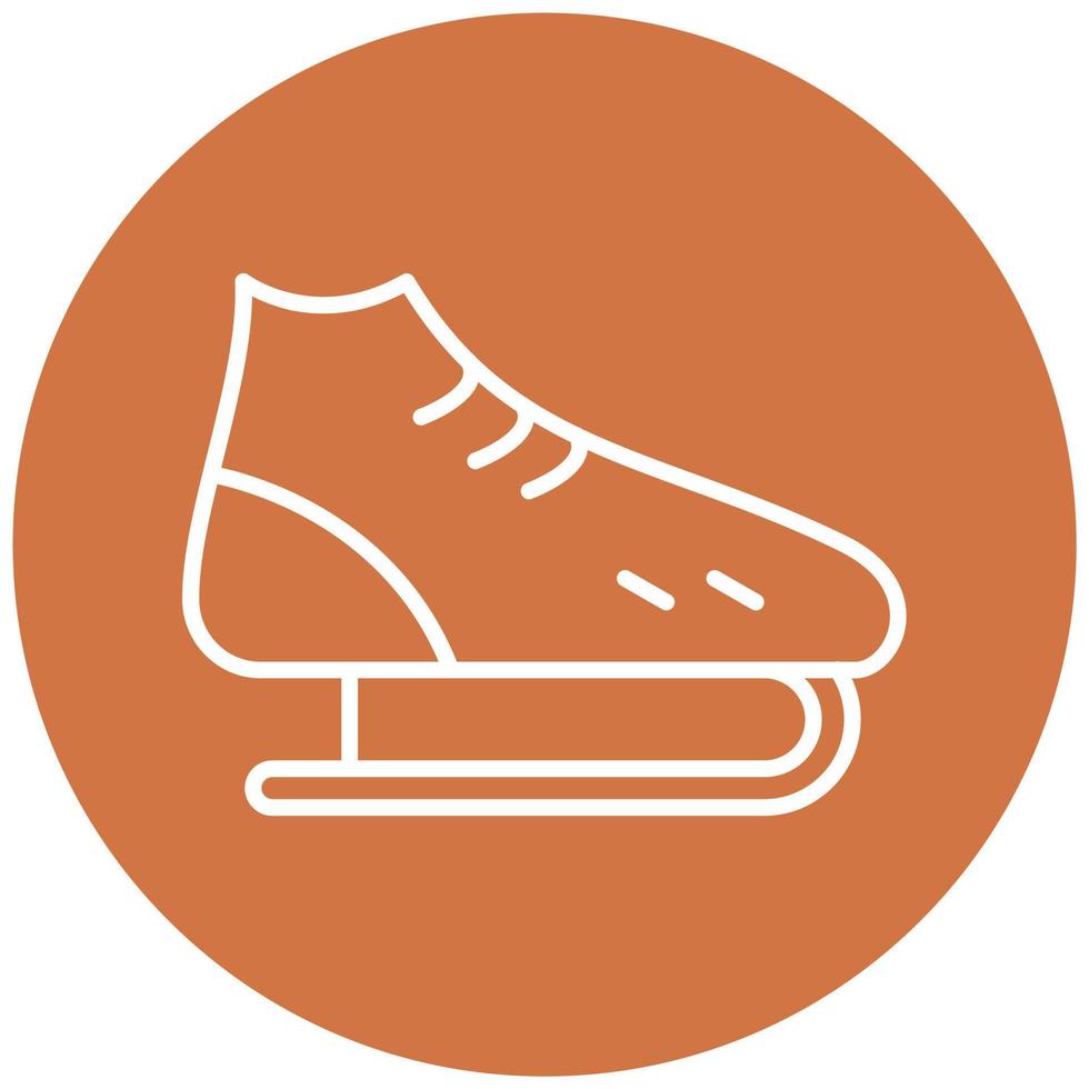 Ice Skates Icon Style vector