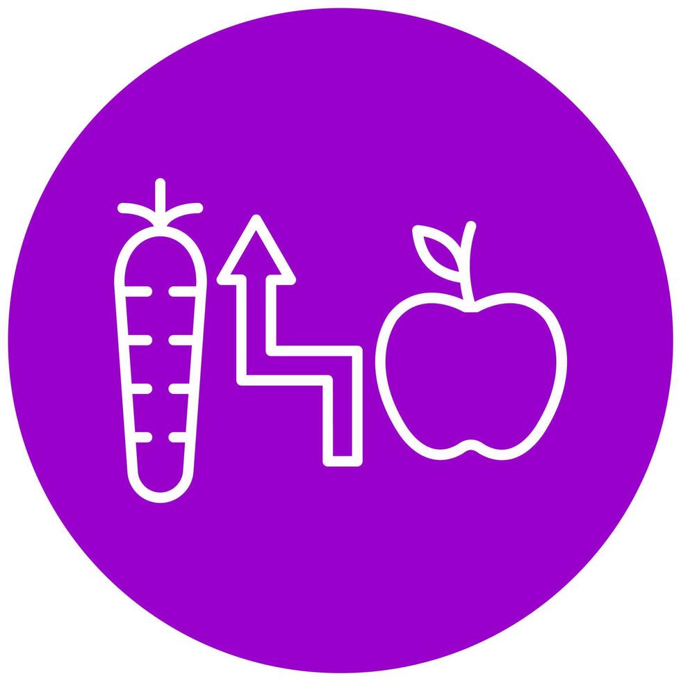 Calorie Intake Icon Style vector