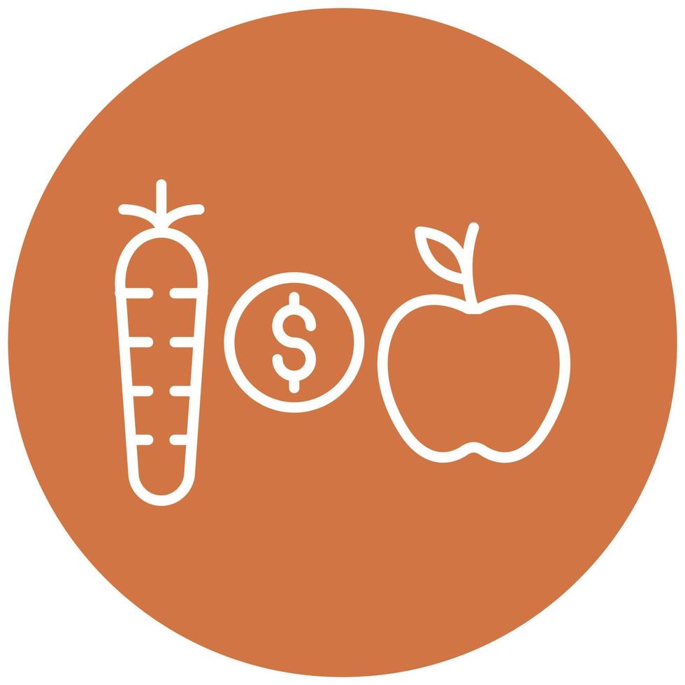 Budget Eating Icon Style vector