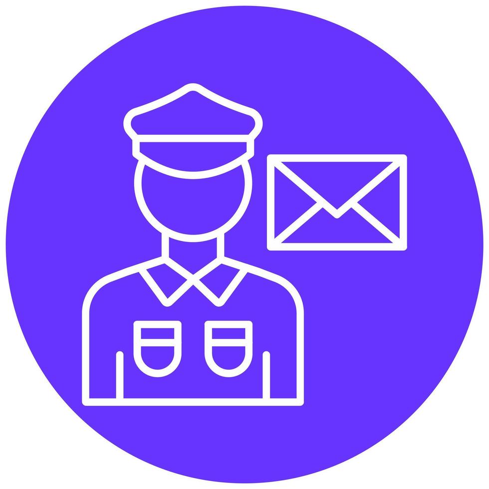 Postman Icon Style vector