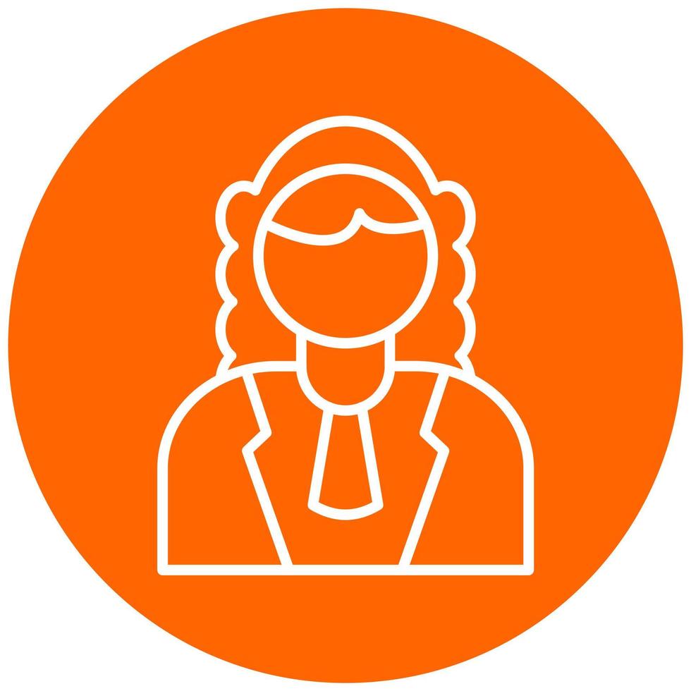 Judge Male Icon Style vector