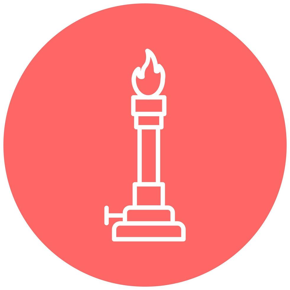 Bunsen Burner Icon Style vector