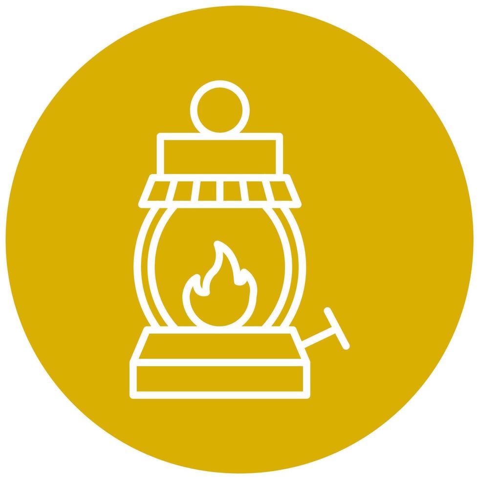 Gas Lamp Icon Style vector