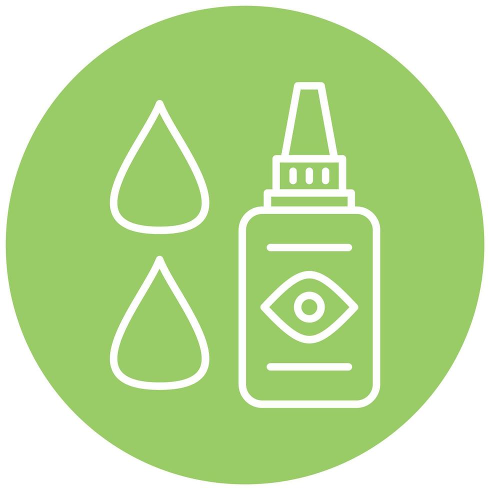 Medical Eye Drops Icon Style vector
