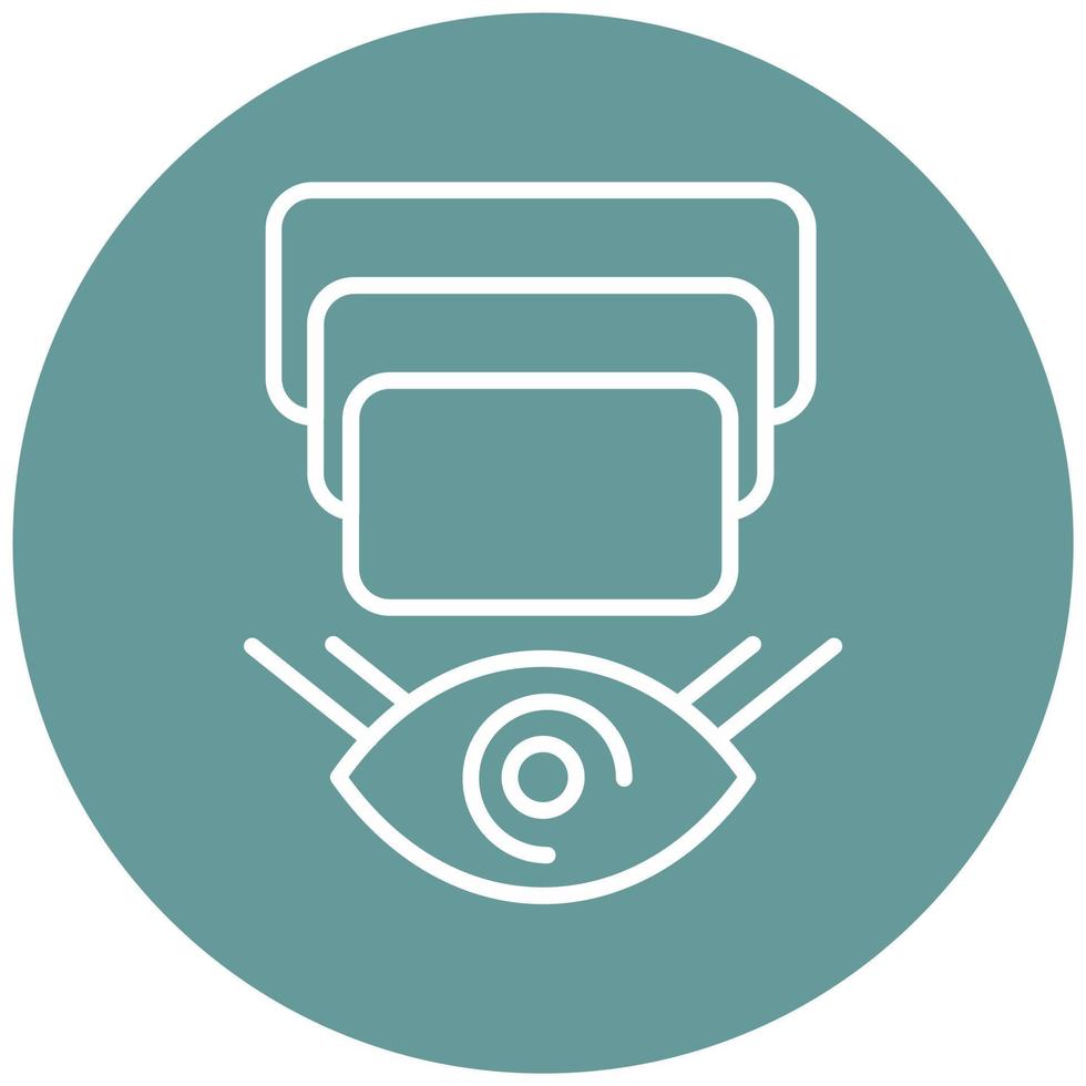 Depth Perception Icon Style vector