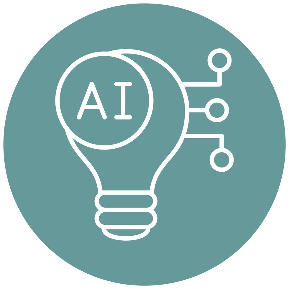 Artificial Light Icon Style vector