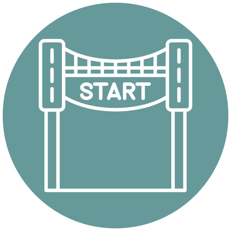 Race Start Vector Icon Style