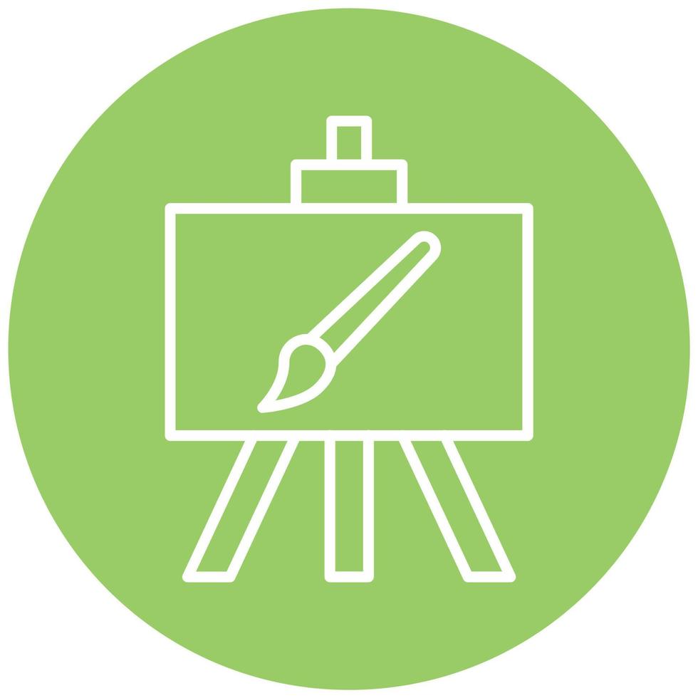 Canvas And Easel Vector Icon Style