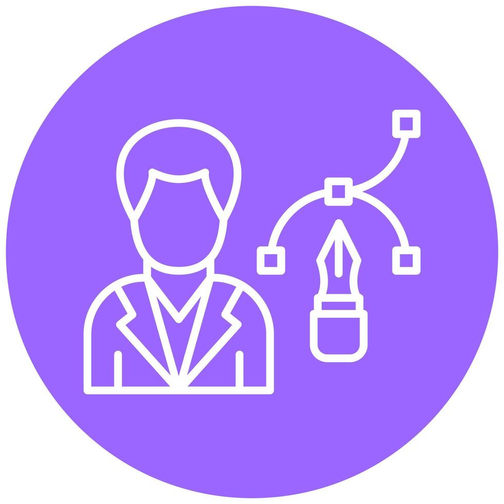 Designer Male Vector Icon Style