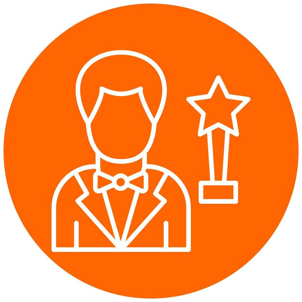 Actor Vector Icon Style