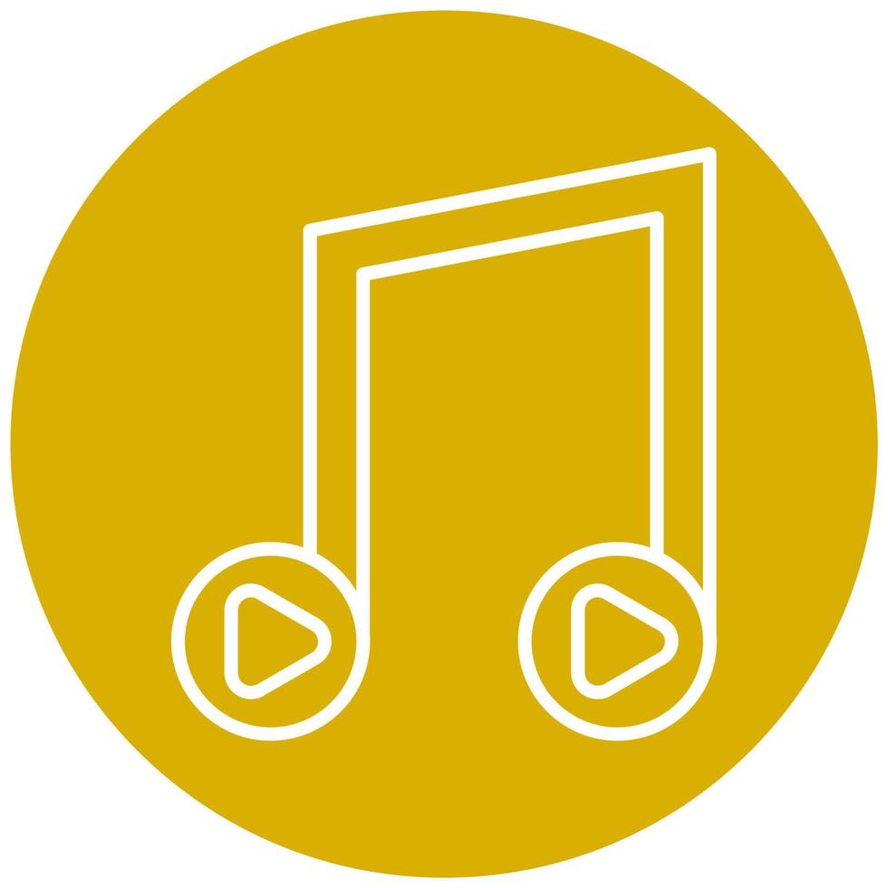 Music Playing Vector Icon Style