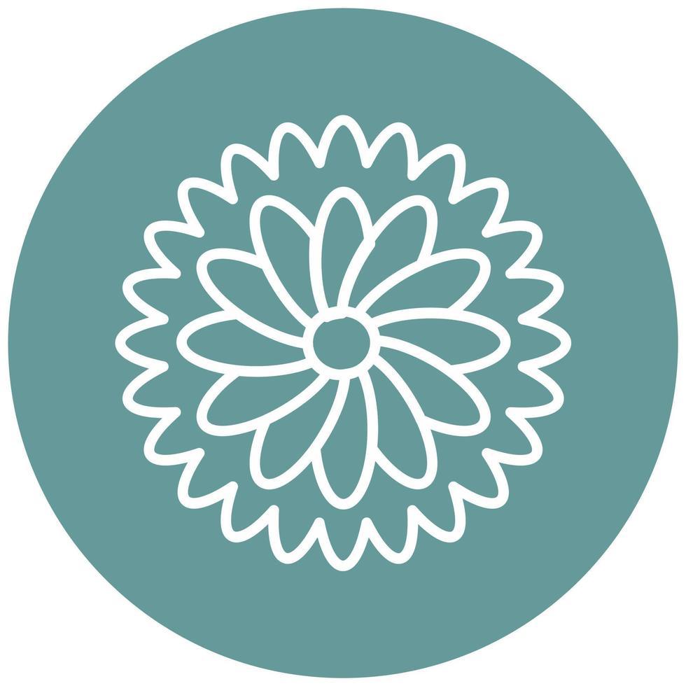 Chamomile Vector Icon Style