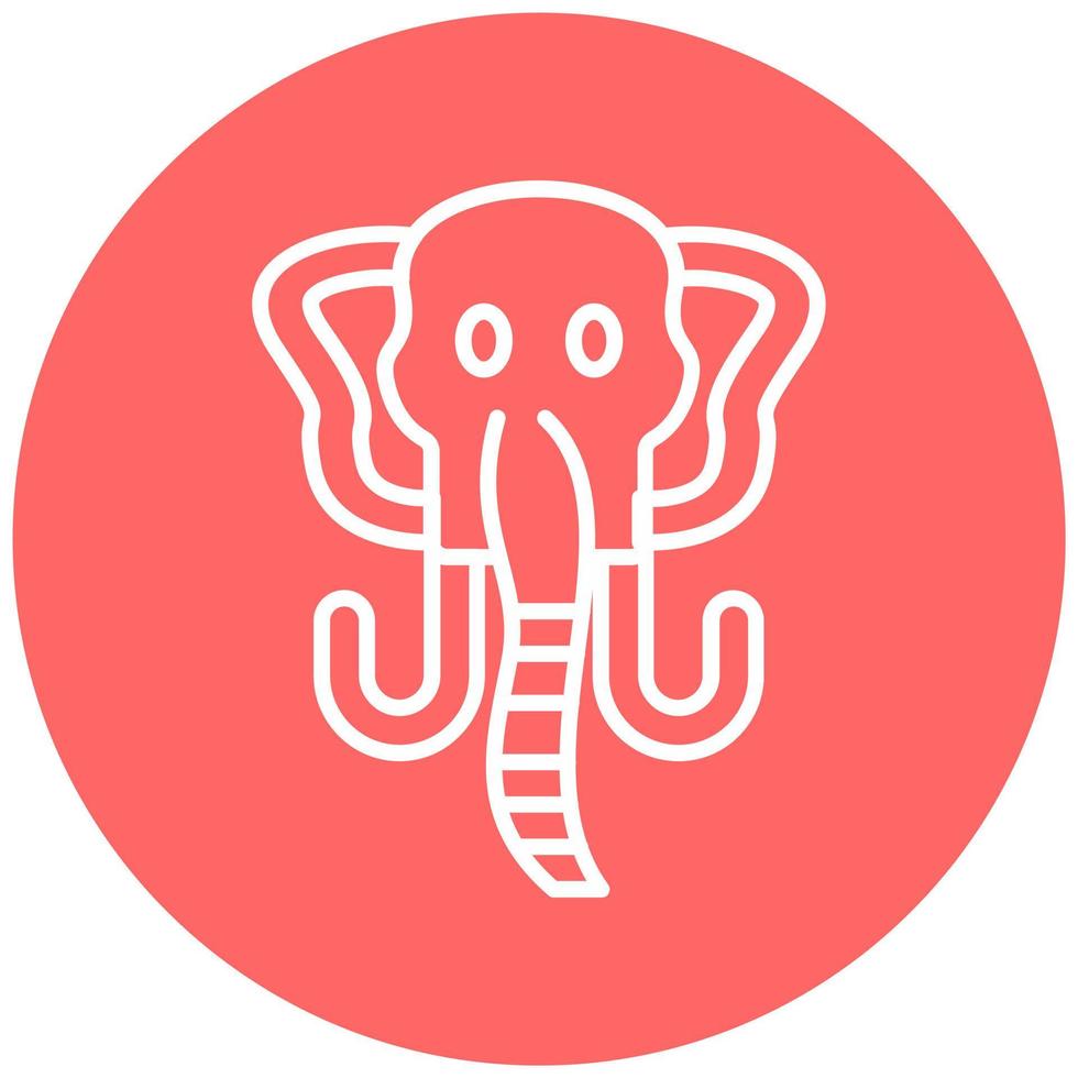 mamut vector icono estilo