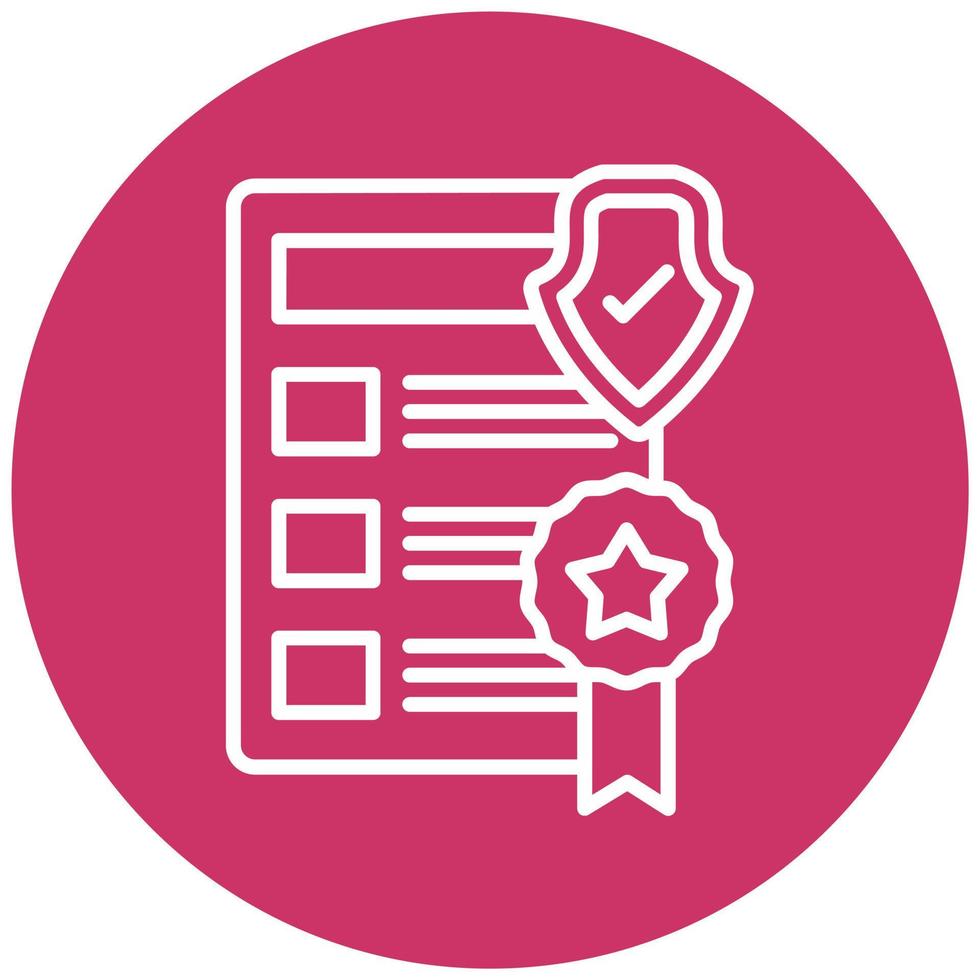 Privacy Policy Template Vector Icon Style